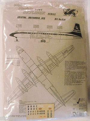 WELSH VACUFORM MODEL OF THE BRISTOL BRITANNIA. KIT NO SL4 1/144