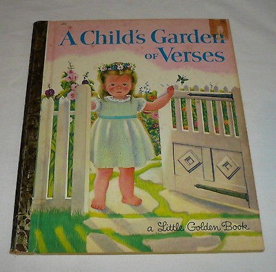 1957 Little Golden Book A CHILDS GARDEN OF VERSES ~ Eloise Wilkin
