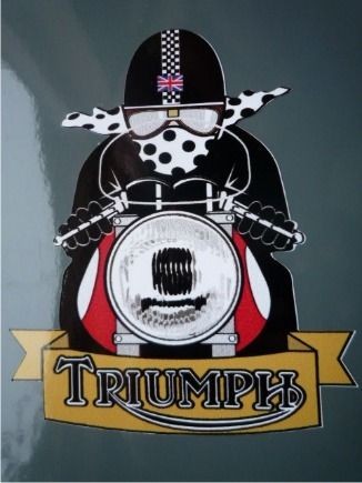 TRIUMPH CAFE RACER STICKER MERIDEN BONNEVILLE STYLE