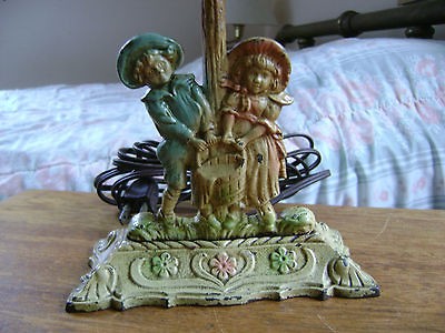   Iron Nursery Rhyme Lamp Light Vintage Childrens Childs Story Book