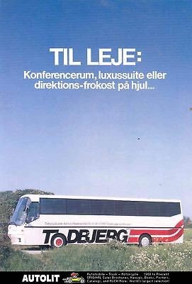 1988 Todberg Bova DAF RV Motorhome Bus Brochure Denmark