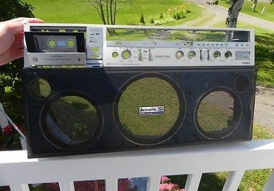 RARE VINTAGE AIWA CS 880U BOOMBOX SPEAKER GRILL TAPE DECK DOOR FRONT 