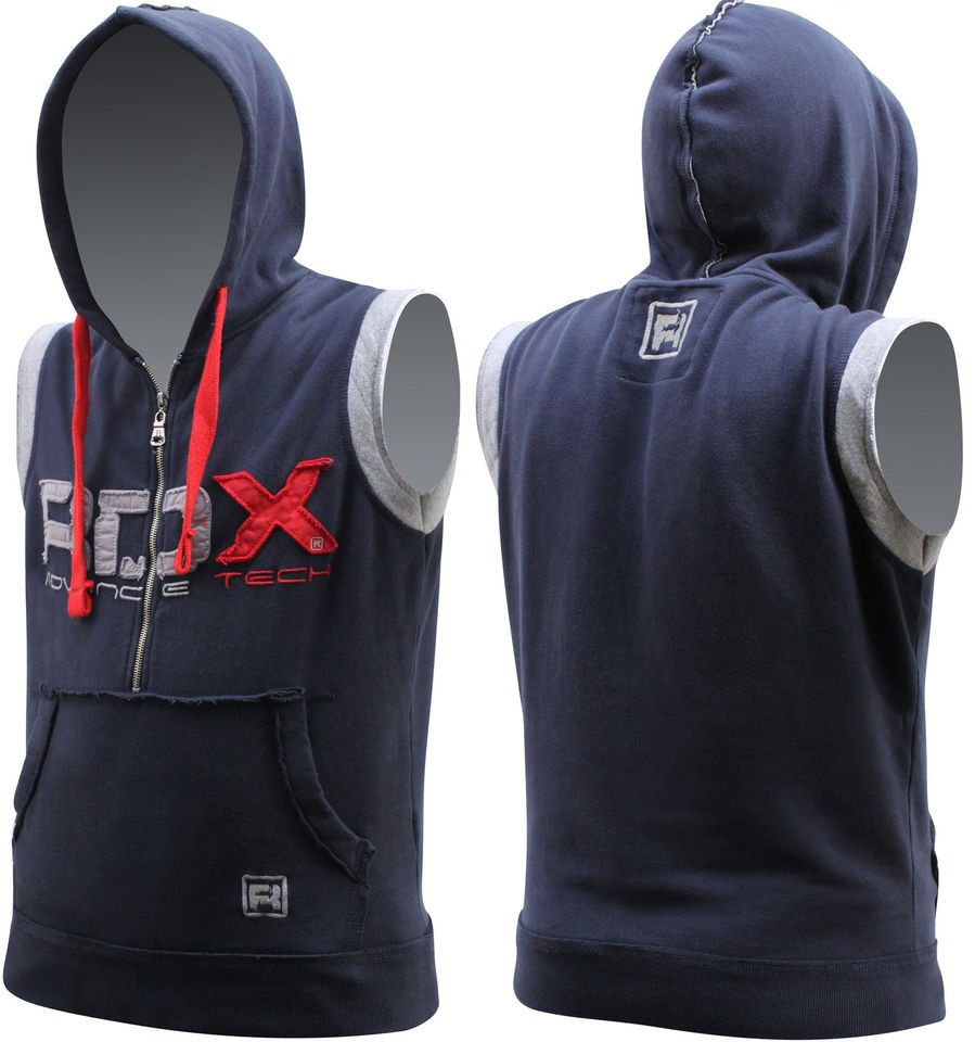 RDX Sleeveless Hoodie MMA Boxing T Shirt Shorts Gym Vest Men Sweat UFC 