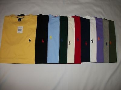 NEW WITH TAGS MENS POLO RALPH LAUREN CREW NECK S/S T SHIRTS S / M / L 