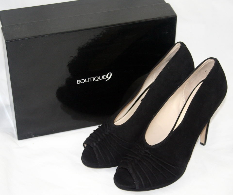 Boutique 9    Alynda suede peep toe pumps    NEW    size 7.5 