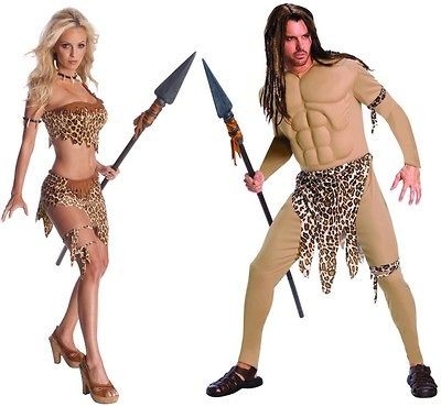 Tarzan Sexy Jane & Tarzan Deluxe Musclechest Couples Set  Small/Std