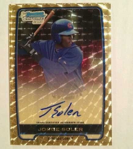 2012 Jorge Soler 2012 Bowman Chrome Superfractor Autograph #1/1 Rookie 