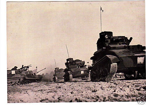   BRIGADE ROYAL TANK REGIMENT LIBYA BARDIA BREN GUN CARRIERS PHOTO