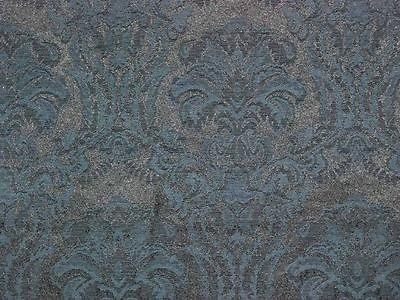 Kravet Black Navy French Damask Drapery Upholstery Fabric 7/8 Yd