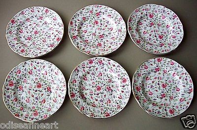 Irish ARKLOW POTTERY Rose Chintz 6 3/4 Plates, Republic of Ireland