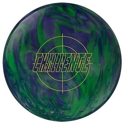 15 LB EBONITE BOWLING BALL CHALLENGE SILVER PURPLE GREEN