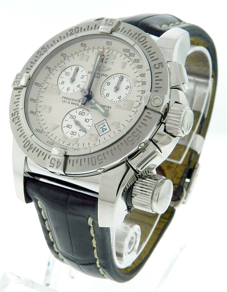 Mens Breitling Emergency Mission A73322 Super Quartz Chronograph 