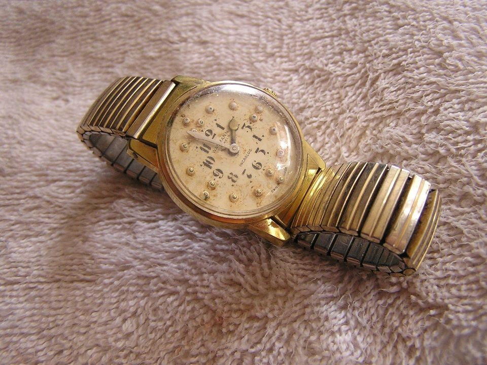 Vintage Wakmann Braille Watch 17 Jewels Incabloc Swiss Made