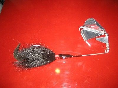 Slopmaster Buzz Joe Bucher Musky Pike Buzzbait Black Nickel Muskie 