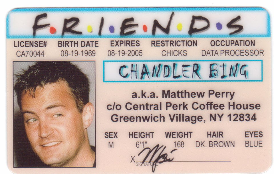 Pick Matthew Perry Matt LeBlanc or David Schwimerer Collectors Item 