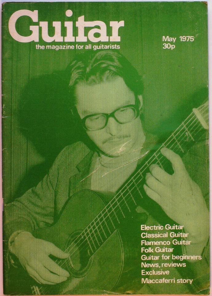 GUITAR MAGAZINE May 1975 Mario Maccaferri Marcel Dadi