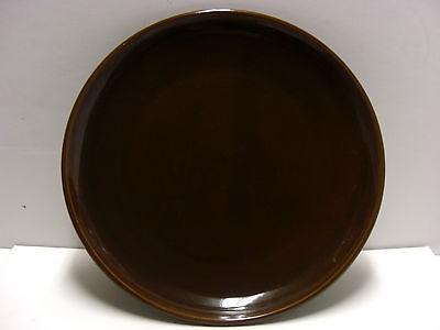 LARGE 13 INCHES BAUER LOS ANGELES POTTERY RARE BROWN PLATE NO RING