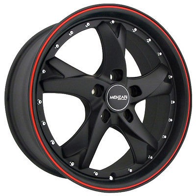 18 MENZARI Z11 VIAGGIO 5X115 LACROSSE ELDORADO UPLANDER BLK WHEEL 