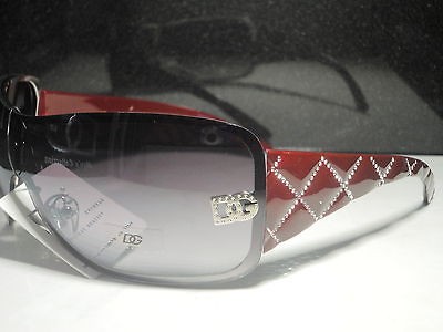   Eyewear BROWN Cross Diamond Pattern Sunglasses Smoke Tint Lens NEW