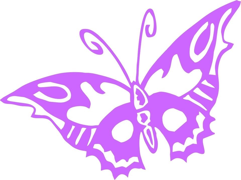 Butterfly Pick your Color Vinyl Cutout Car Window Sticker Decal Bumper 