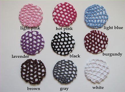 1Pcs Bun Cover Snood Hair Net Ballet Dance Skating Crochet Beautiful 