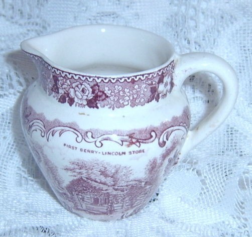 Jonroth Mulberry Ware Lincoln Transferware Creamer A1