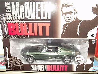 Greenlight 1/18 bullitt 1968 Ford Mustang GT green NIB