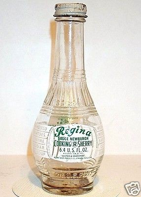 ETIWANDA CALIFORNIA Regina Sauce Newburgh Cooking Sherry ACL BOTTLE 