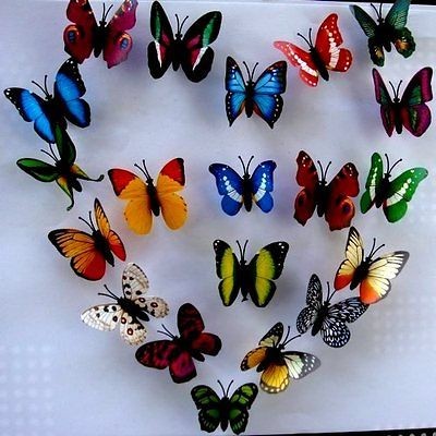 36pc Mixture Small Faux Butterfly for Wedding / home / nursery 