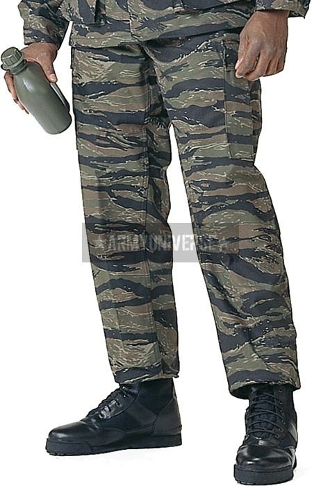   Stripe Camouflage Military BDU Cargo Polyester/Cott​on Fatigue Pants