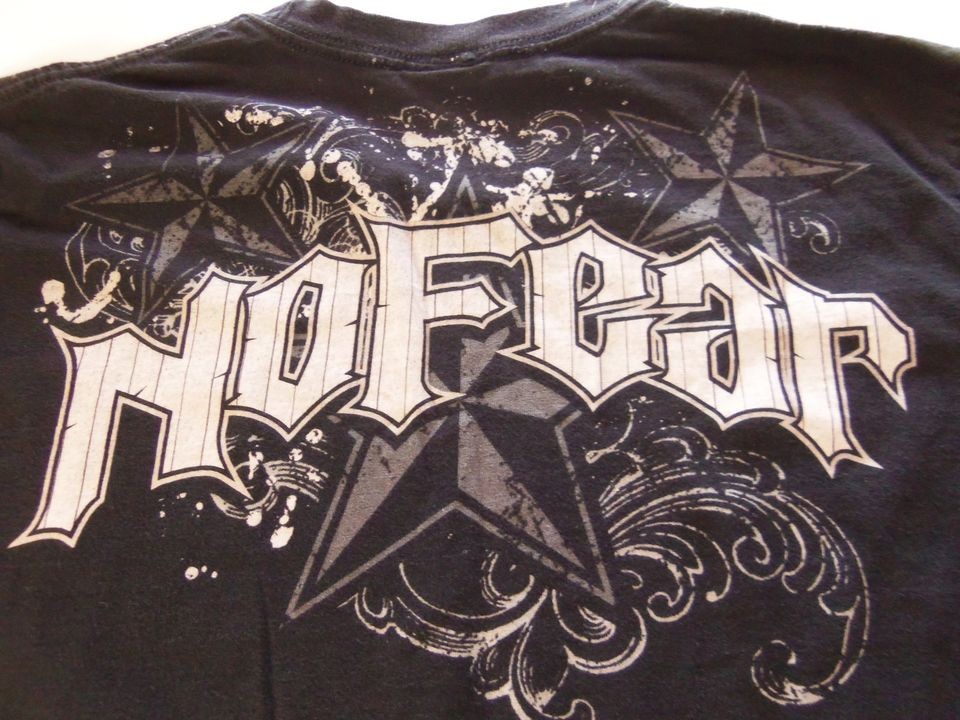 Mens T Shirt no fear art black size sz m