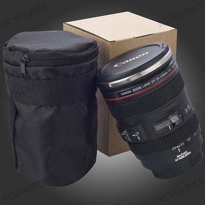 Camera Canon lens cup coffee mug 24 105mm Stainless Inerior with Gift 