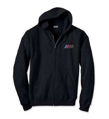 BMW M Power EMBROIDERED Black Zipper Hoddie Sweatshirt New M3 Car