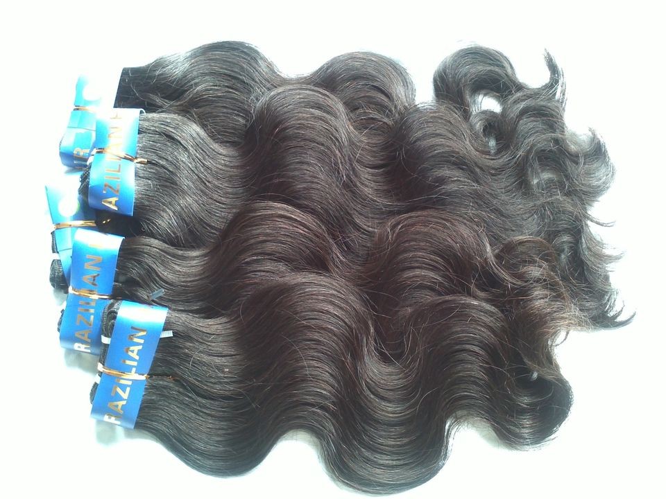 100% VIRGIN REMY BRAZILIAN HUMAN HAIR 300 grams (3 pcs) *FULL HEAD 