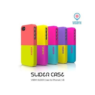 VISBYH SLIDER CASE for iPhone 4&4s SOFT FEELING COATING SUPER SALE 