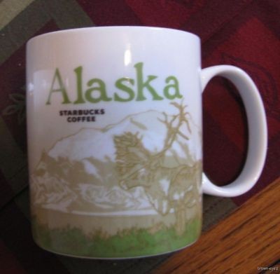 New City Mugs Starbucks Alaska Mug 16oz Collector Caribou , Bear