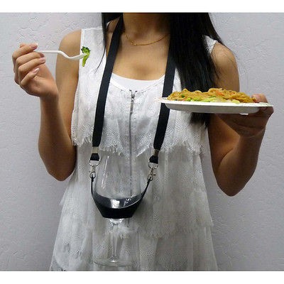 The Original Drink Sling Hands Free Black Beverage Carrier