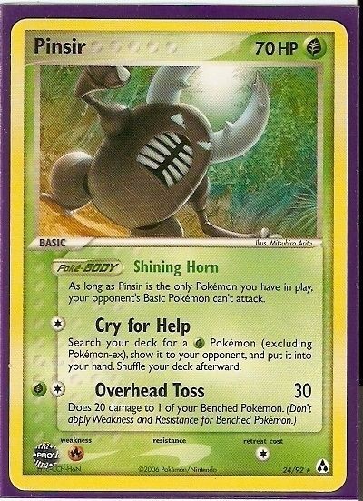 Pokemon Legend Maker ex PINSIR Rare Card # 24