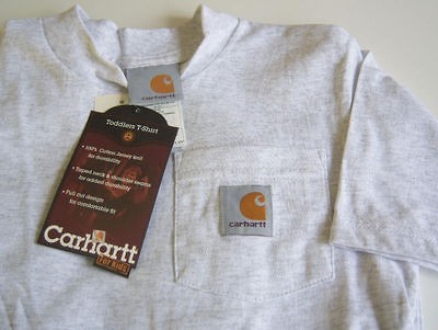 Carhartt for Kids Gray Logo Boys Toddler NWT T Shirt 4T