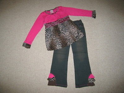 NEW LEOPARD PASSION Pants Girls Clothes 8 Fall Winter Jean Boutique 