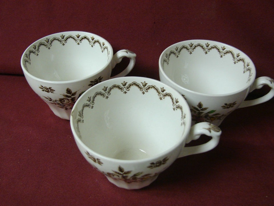 Meakin, China Dinnerware England Ironstone, Chatsworth set 3 cup