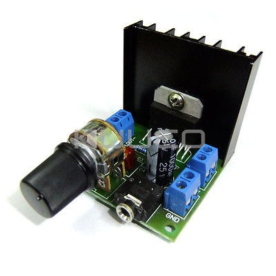   Digital Audio Amplifier 15W+15W Dual Channel Amplifier DC 12V Powered