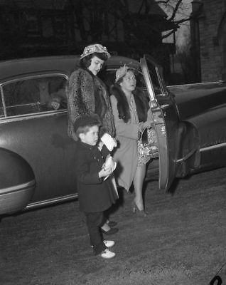 Mrs. Charles Glore II and son Charles III, 1949 4x5 NEG