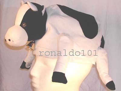 COW HAT with LIGHTS and SOUND PLUSH ANIMAL PROP GAG CAP NEW MOO FARM