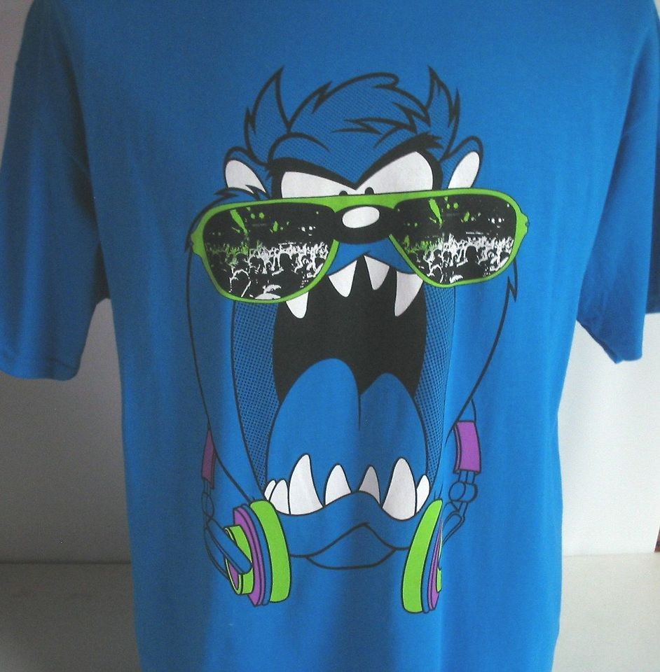 NEW NWT Mens Size XXL Tazmanian Devil TAZ T shirt Warner Bros Bright 