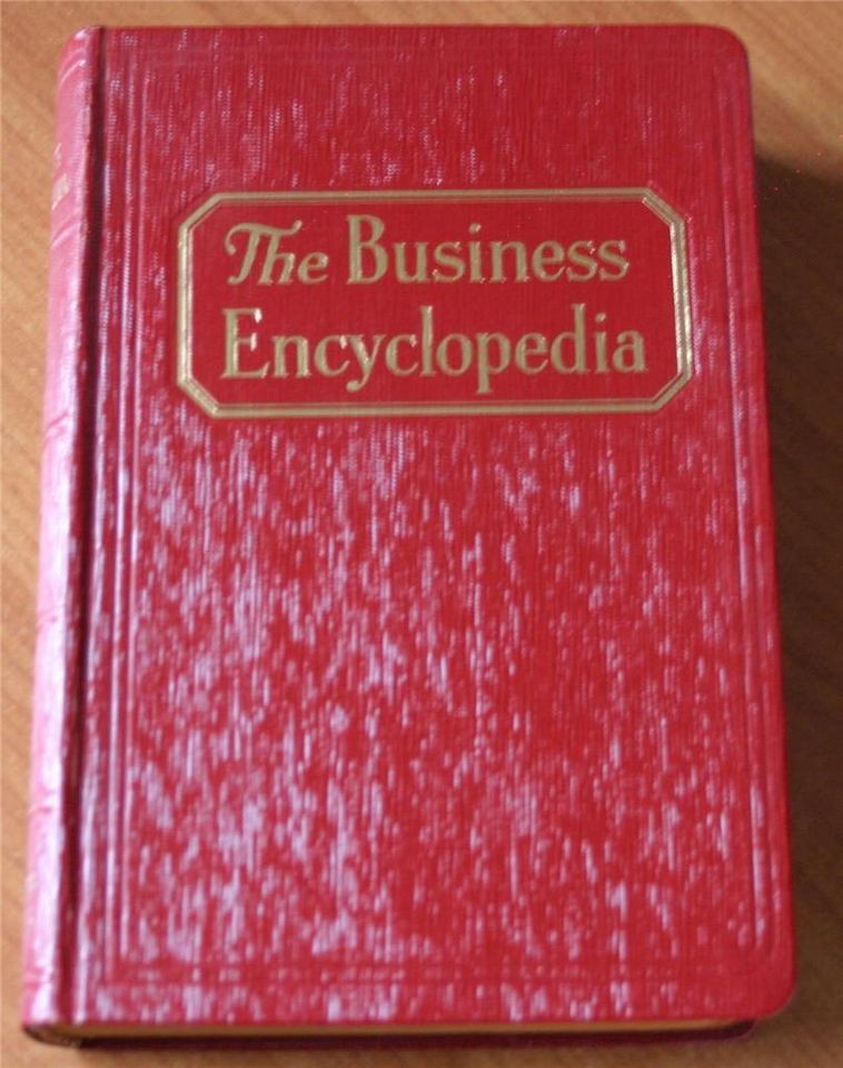 Vintage The Business Encyclopedia 1936 HC edited by Henry Marshall VG 