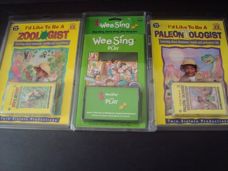 KIDS CASSETTE TAPE LOT WE SING TWIN SISTERS SCIENCE SERIES