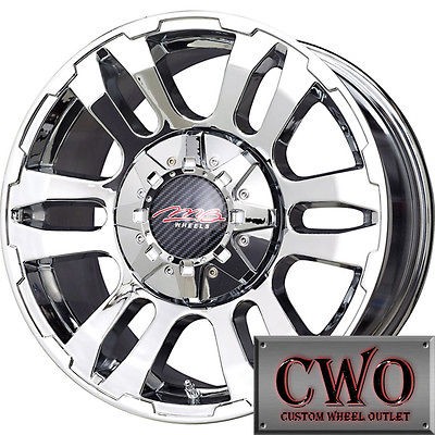 16 Chrome MB TKO Wheels Rims 8x165.1 8 Lug Chevy GMC Dodge Ram 2500