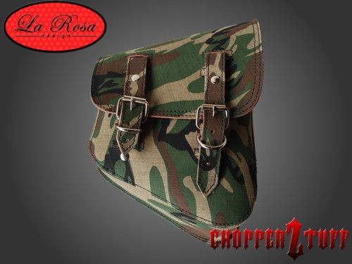 Softail & Rigid Frames Right Side Saddle Bag Army Camo