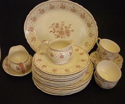 Grindley CREAMPETAL,TEWKESBURY brown china dinnerware